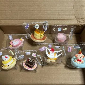 스퀴즈 디저트 모티브 참 세트 7개