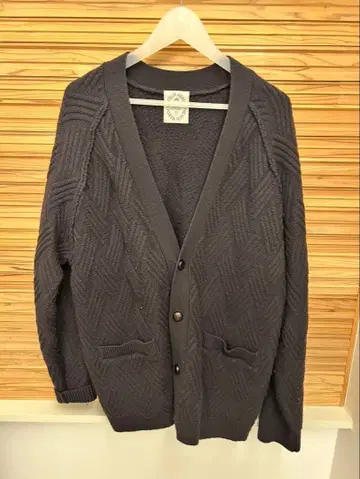 EDIFICE 다크 그레이 가디건 L