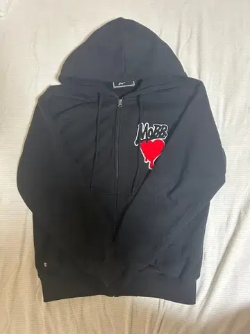 MOBB 모브 블랙 집업 후드티 M 사이즈