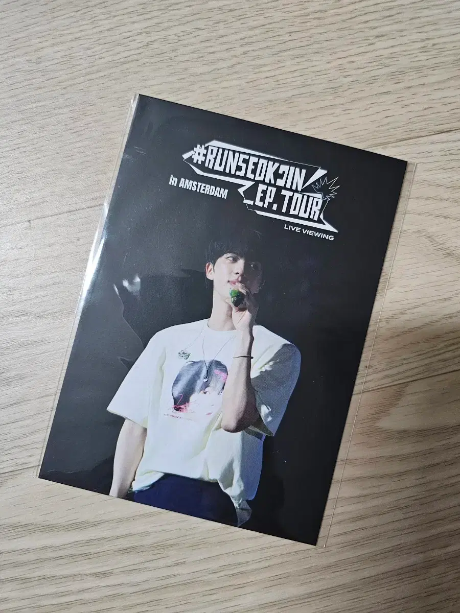 Bangtan BTS Run Jin CGV Pre-order Benefit Postcard Poca Live Viewing Run Jin Poca