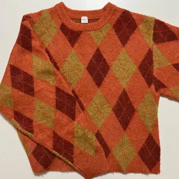 미사용 새상품 [ HAKUJI ] 아이걸 체크 니트