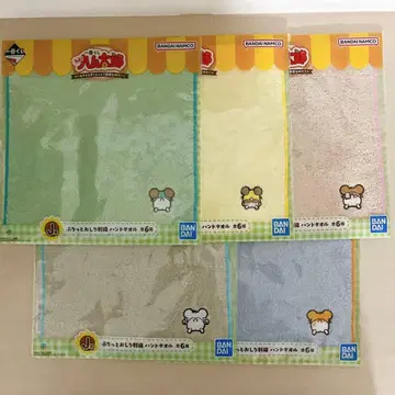 제일복권 꼬마햄찌 J상 핸드 타월 5개 세트