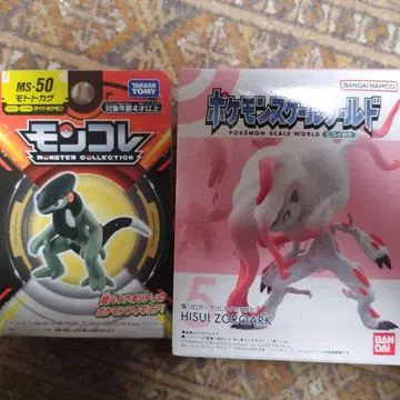 몬코레 모토 도마뱀 & 포켓몬 스케일 월드 히스이 조로아크 세트
