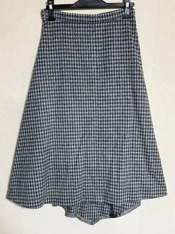 TOMORROWLAND 플레어 스커트 피쉬테일 체크 무늬