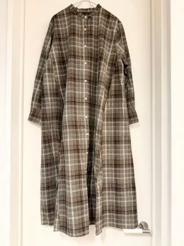 live in comfort 체크 롱 원피스 빅