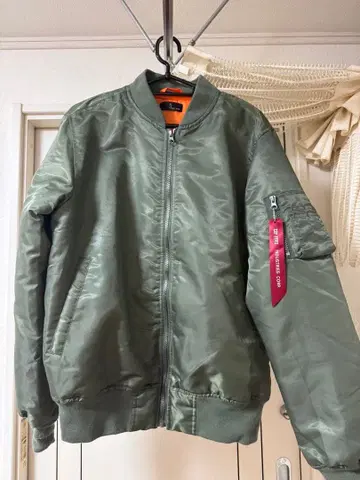 MA1 블루종 플라이트 자켓 카키 충전솜 L