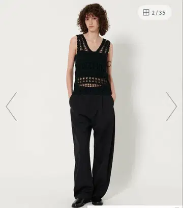 [ 6(ROKU) ] P/W 배럴 팬츠 블랙 34