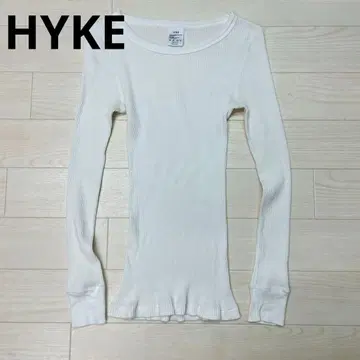 HYKE 하이크 리브 긴팔 티셔츠