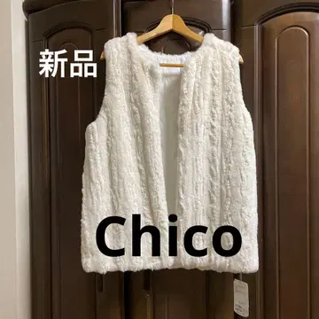 [ 새상품 ] Chico 리버서블 퍼 퀼팅 베스트 퍼 베스트