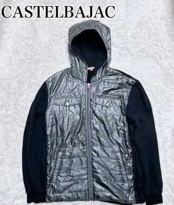 레어 컨디션 최상 CASTELBAJAC 나일론 맨투맨 집업 절개 후드티