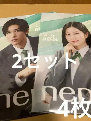 nepia 메구로 군 사쿠라다 씨 클리어 파일 4장 세트