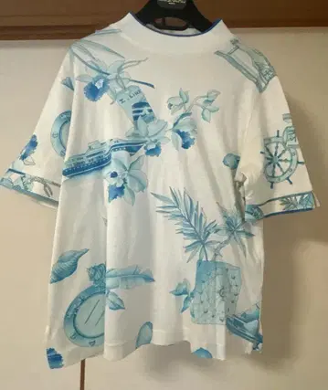 LEONARD SPORT 반팔 셔츠 올 패턴 프린트