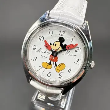 미키마우스 Y561-6000 새상품급 SEIKO ALBA 벨트 새상품
