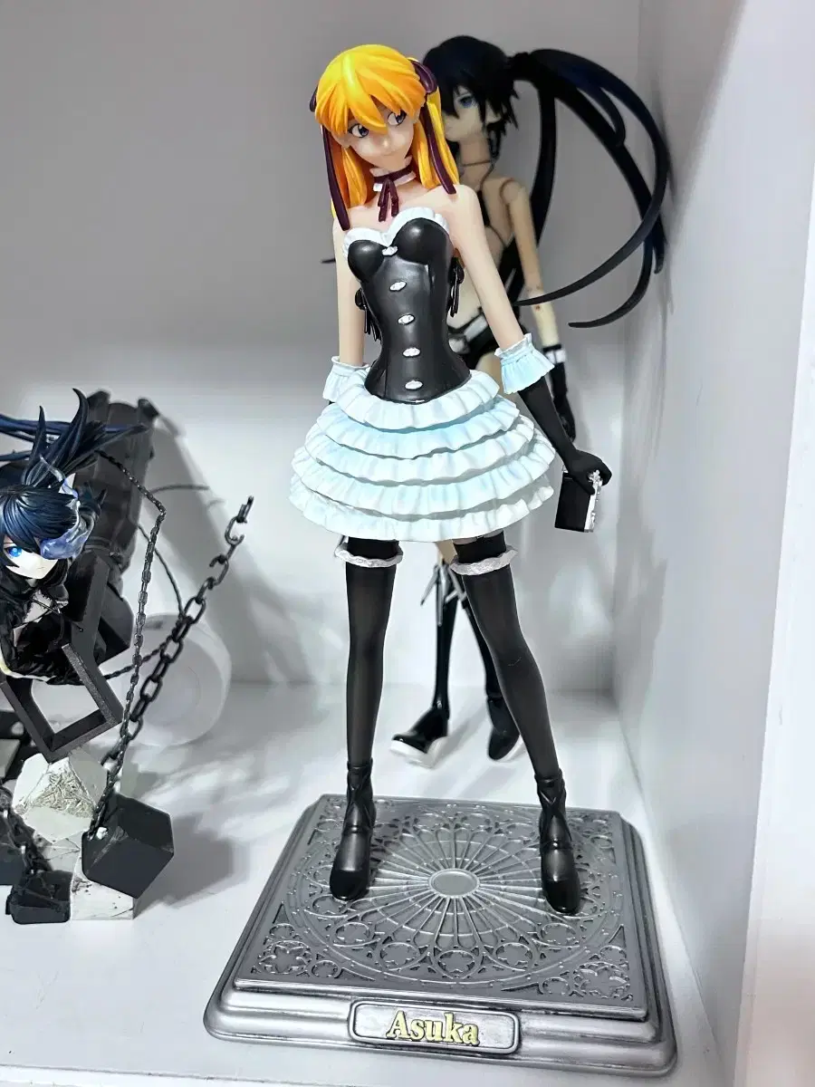 Evangelion Asuka Langley Soryu Gothic Lolita Gothpunk Beautiful Girl Figure