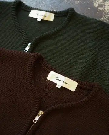 CROPPED ZIP CARDIGAN Time is on