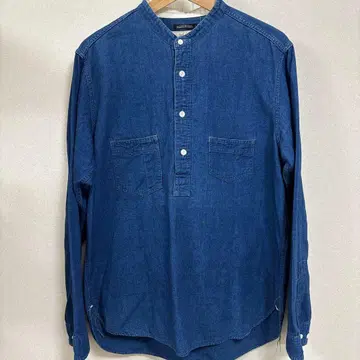 써니스포츠 BEAMS+ 데님 셔츠 긴팔 풀오버 인디고 L