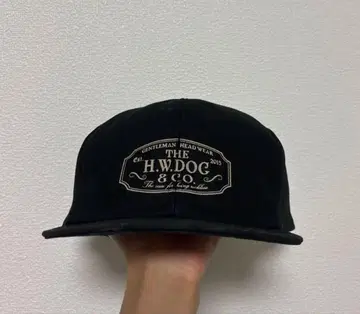 H.W.DOG & CO. 블랙 캡 38 택 포함