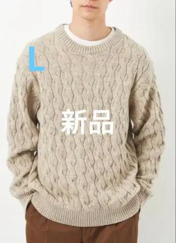 [ green label relaxing ] 언다이드 케이블 크루넥 니트