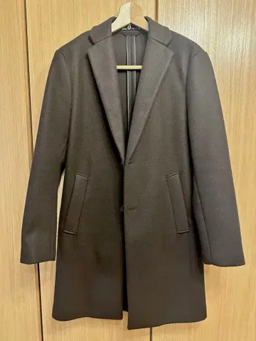 ZARA 다크 브라운 체스터 코트