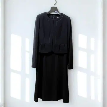 블랙 포멀 상복 예복 원피스 자켓 셋업 7호