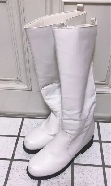 코스프레 롱 부츠 화이트