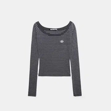 BAD BLOOD 스트라이프 긴팔 T셔츠