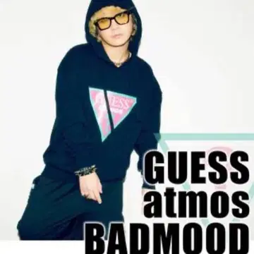 [ GUESS ] 게스 콜라보 후드티 스팽글 블랙 M 사이즈