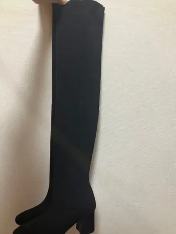 JEANASIS 니하이 부츠 롱 부츠 블랙