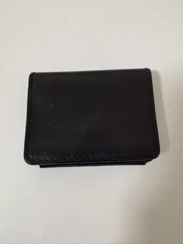 Ryu 블랙 가죽 코인 케이스