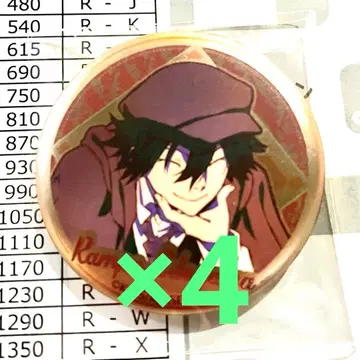 AGF 문호 스트레이독스 에도가와 란포 캔뱃지