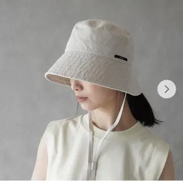 [ 새상품급 ] ORCIVAL ( 오르치발 ) 린넨코튼 버킷햇 아이보리