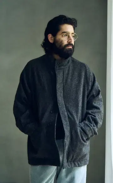 25AW MAATEE&SONS 트위드 스포츠 자켓 차콜 1