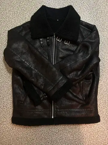 페이크 무스탕 B3 보아 플라이트 자켓