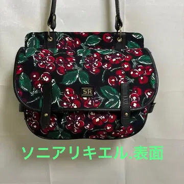SR 소니아 리키엘 체리 패턴 숄더백