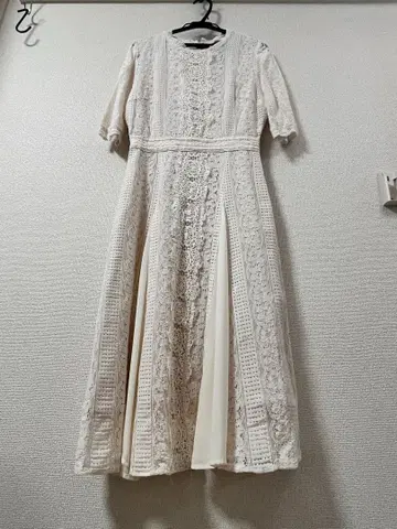 아이보리 레이스 드레스 웨딩 드레스 촬영용 드레스 2차 모임 드레스