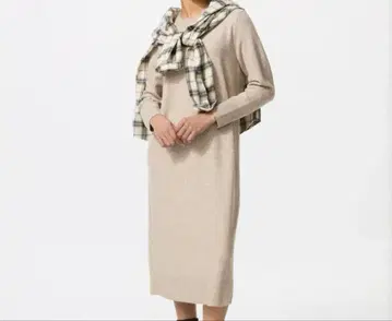 UNIQLO 수플레얀 원피스 (베이지) S사이즈