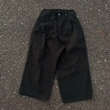 겐코츠 크리에이트 배기 팬츠 블랙