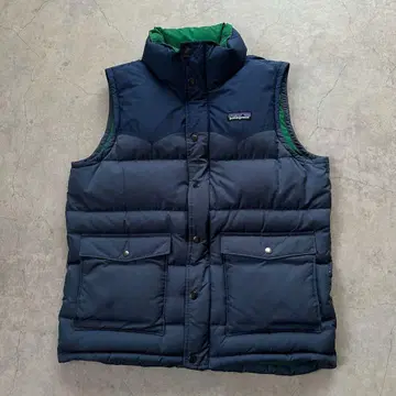 Patagonia 파타고니아 다운 베스트 로고 네이비