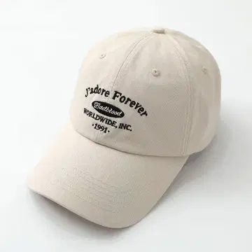 Badblood 베이지 자수 캡