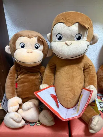 호기심 많은 조지 봉제 인형 2개 세트