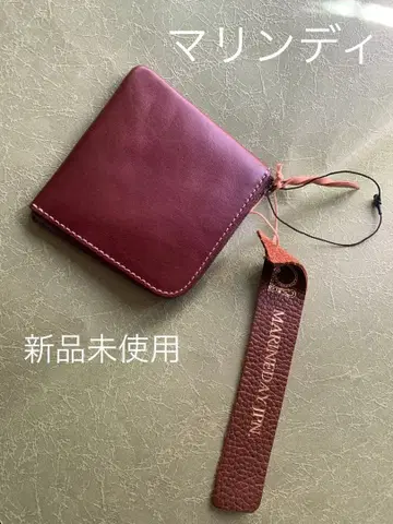 미사용 새상품 마린디 코인 케이스 소품함 포켓 사이즈 카우 가죽