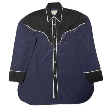 PUBLIC TOKYO 새틴 웨스턴 셔츠 긴팔 셔츠