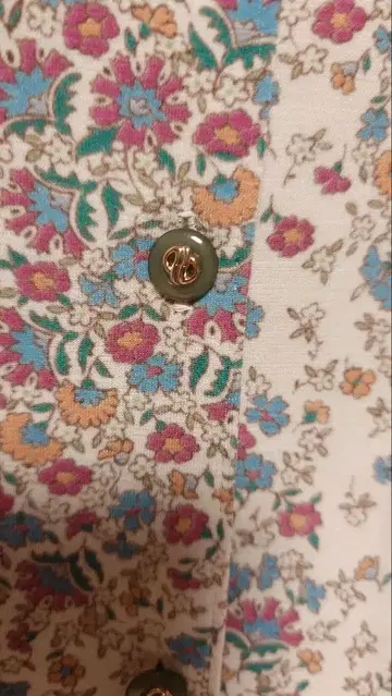 일본제 꽃무늬 긴팔 셔츠 레트로