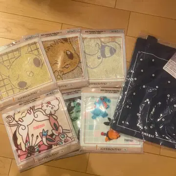 포켓몬 제일복권 핸드 타월 전종 토트백