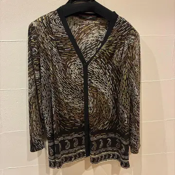 LEONARD FASHION 7부 소매 가디건 사이즈 40