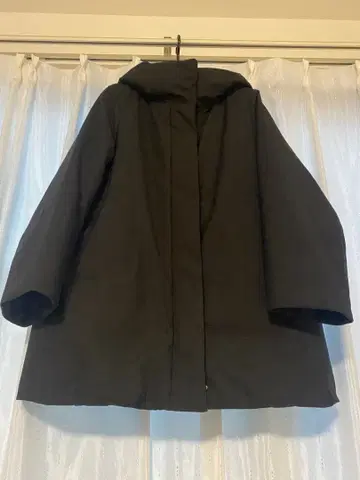 유니클로 UNIQLO 하이브리드 후드 부착 다운 자켓 코트 M 블랙