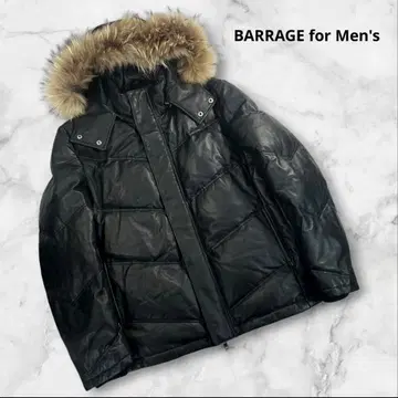 컨디션 최상 BARRAGE for Men's 가죽 다운 자켓 L