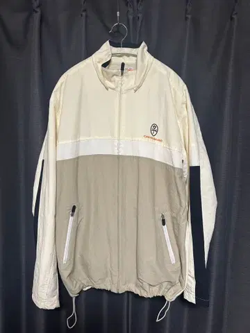 CASTELBAJAC 나일론 자켓 사이즈 4 베이지/화이트