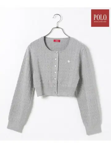 Heather POLO BCS 니트 가디건 그레이