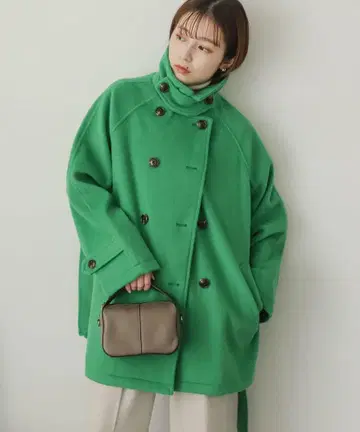 [미사용 새상품] 울라이크 2WAY 스텐칼라 미들 코트 어반 리서치